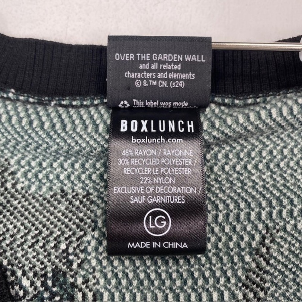 BoxLunch Over the Garden Wall Jason Funderburker Frog Cardigan Sweater Large - Picture 3 of 13